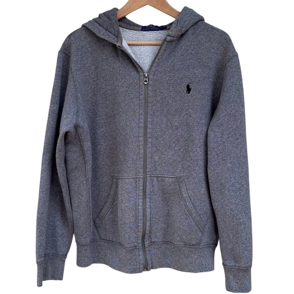 Polo Ralph Lauren Fleece Full-Zip Hoodie Men’s Size L Ash Grey Heather